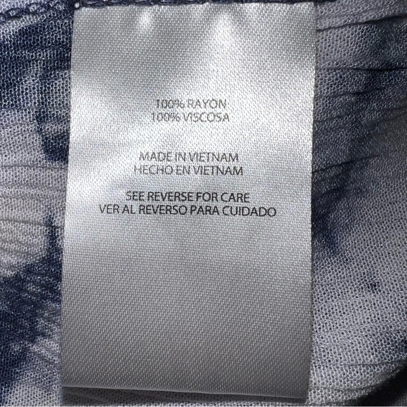 Blue and White Tie-Dye Pants size medium - Picture 5 of 8